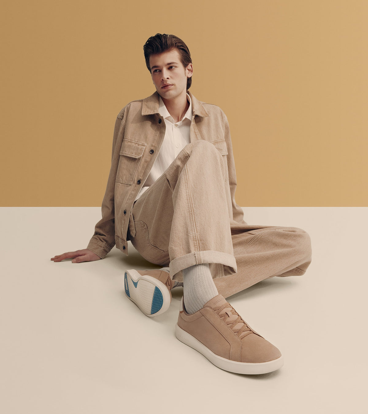 C42343:CH BIRCH BEIGE / CH FARRO / IVORY