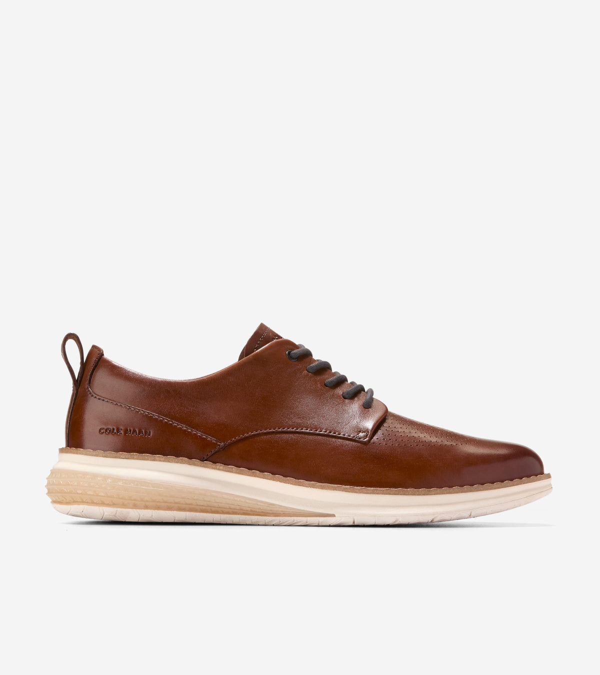 Cole Haan Cognac Perforated Leather Derby Oxfords Men main image 3