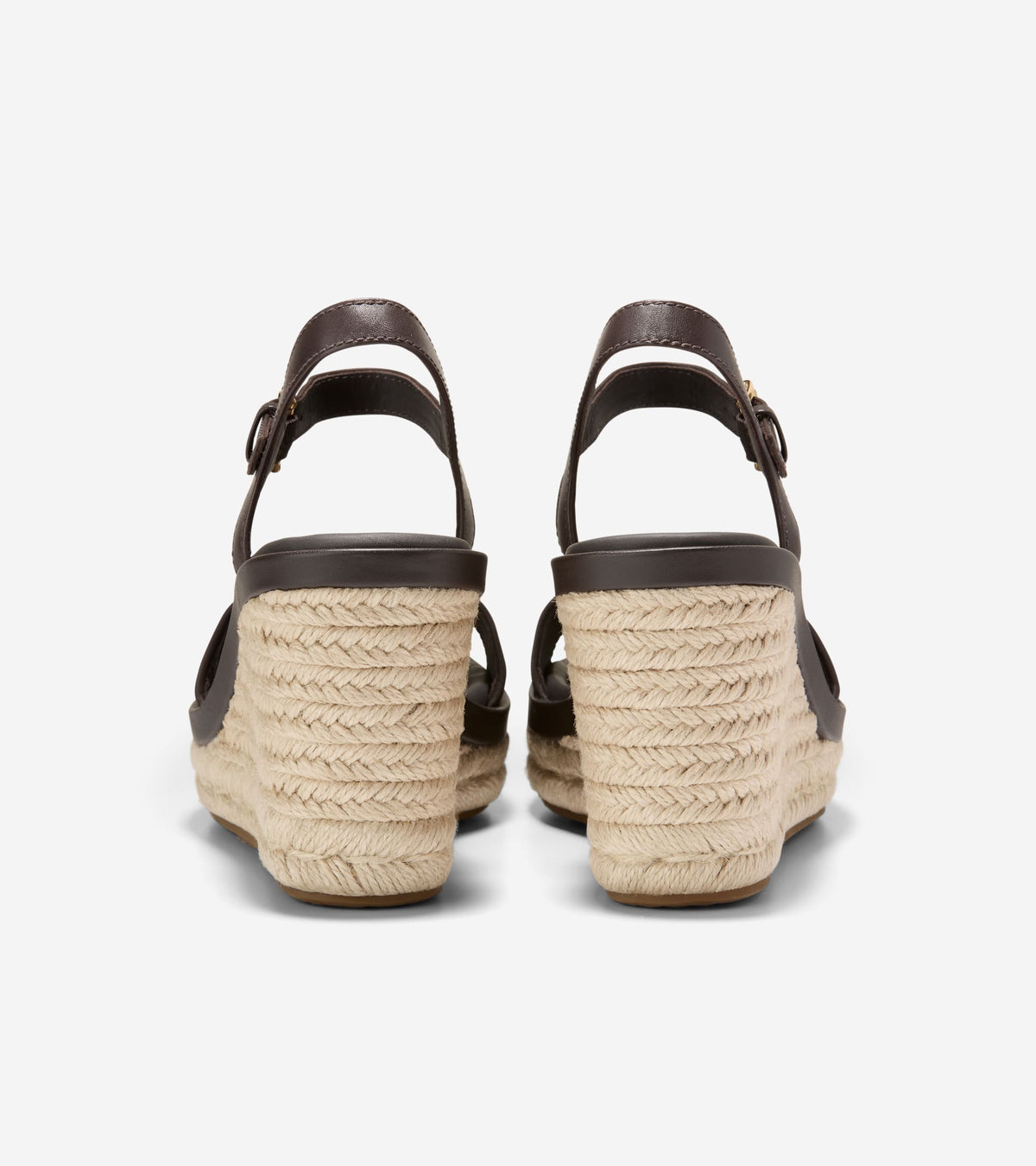 W37832:DK BROWN RAFFIA / CH DK CHOCOLATE LTHR