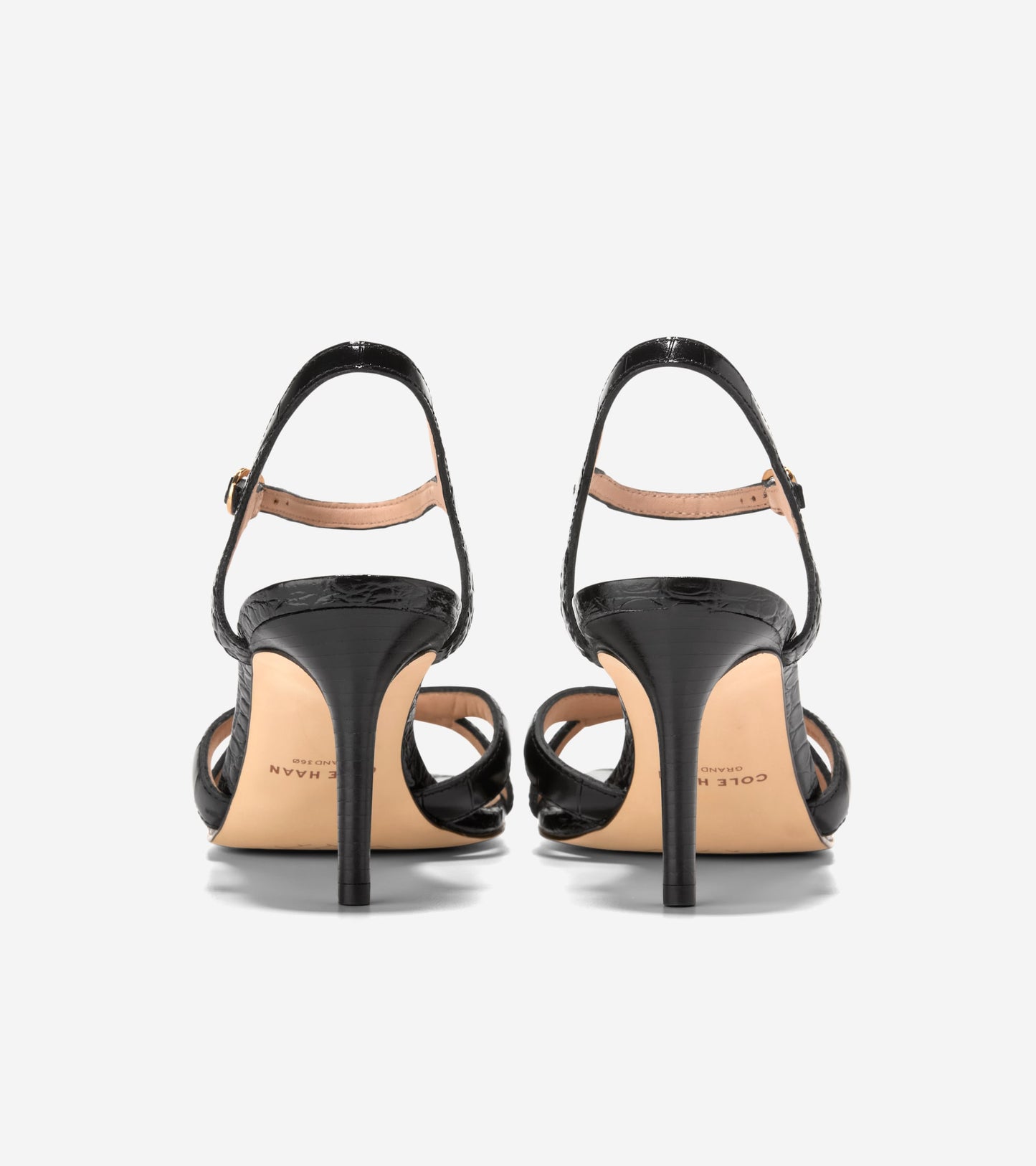 W34656:BLACK CROC PRINT LEATHER
