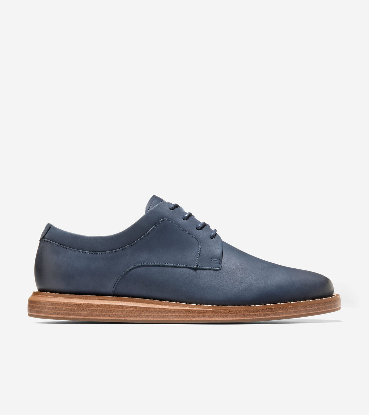C43799:NAVY BLAZER NUBUCK / ITALIAN DK NATURAL